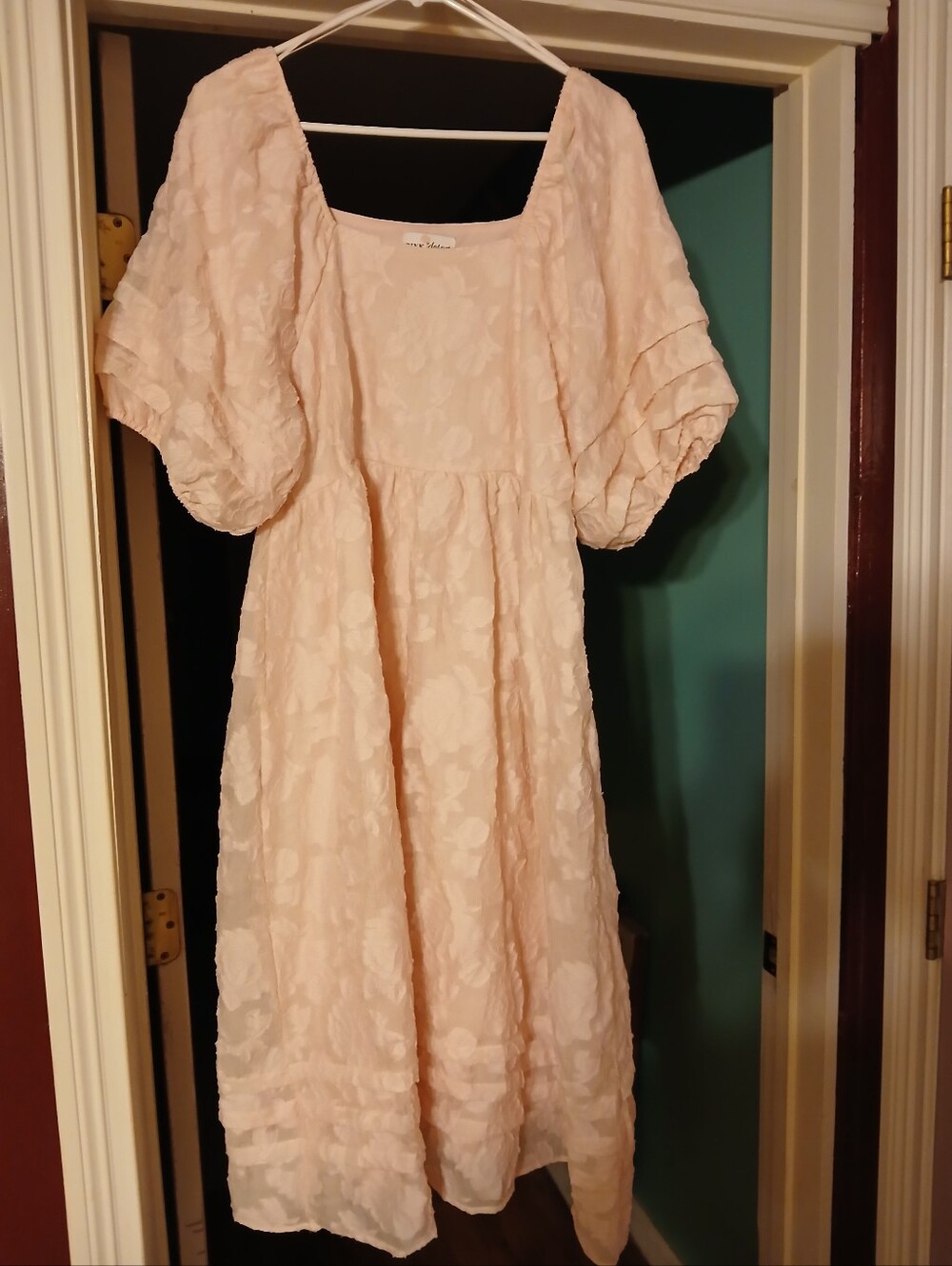 Light Pink Lace Dress XL